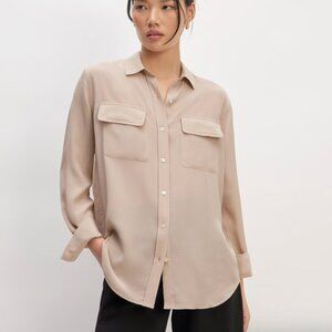 Everlane Utility Shirt in Washable Silk